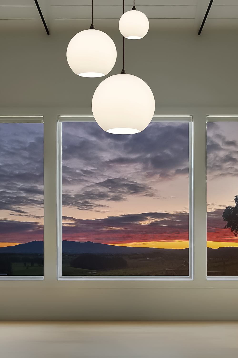 30cm Apothecary Opal Round Glass Arthur Pendant