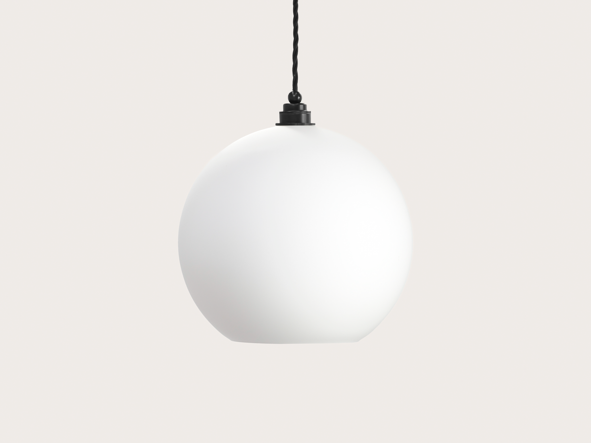 30cm Apothecary Opal Round Glass Arthur Pendant