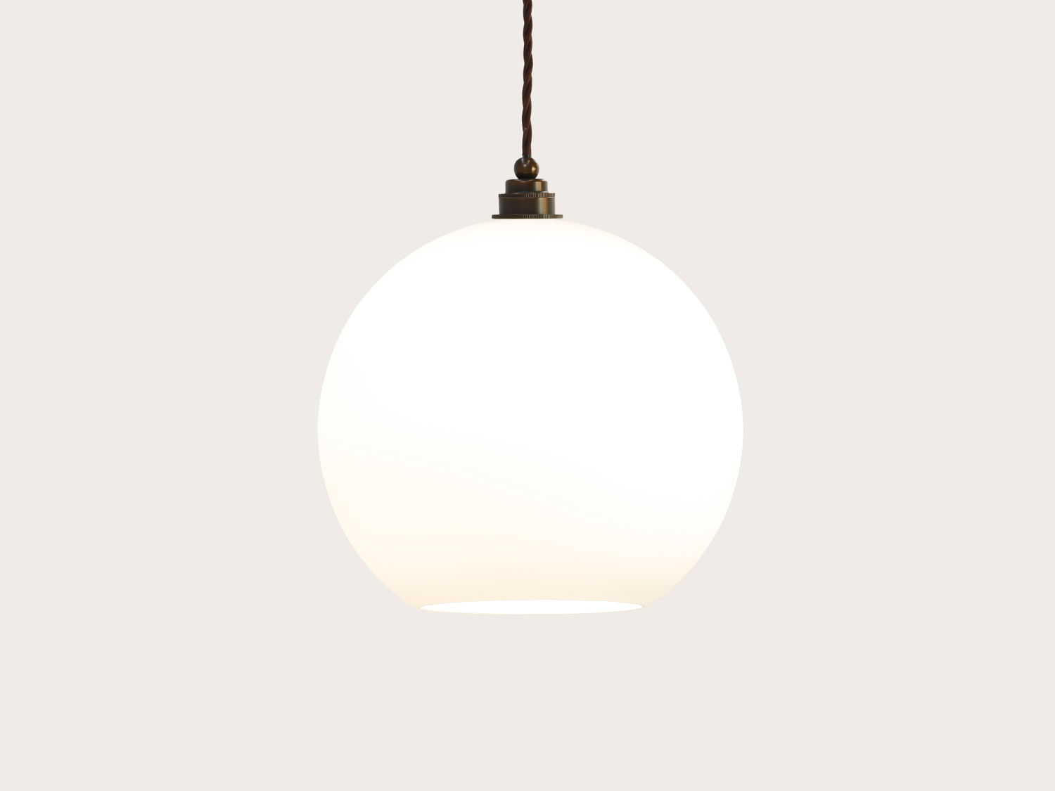 30cm Apothecary Opal Round Glass Arthur Pendant