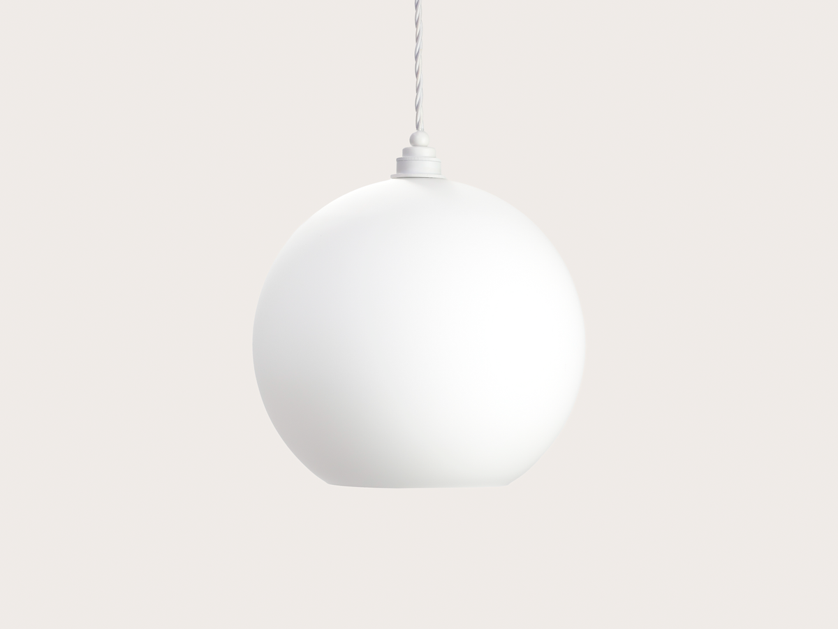 30cm Apothecary Opal Round Glass Arthur Pendant