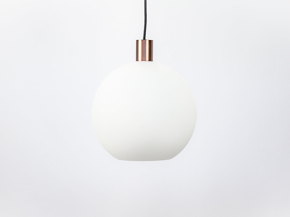 Apothecary 30cm Round Opal Glass Fergus Pendant