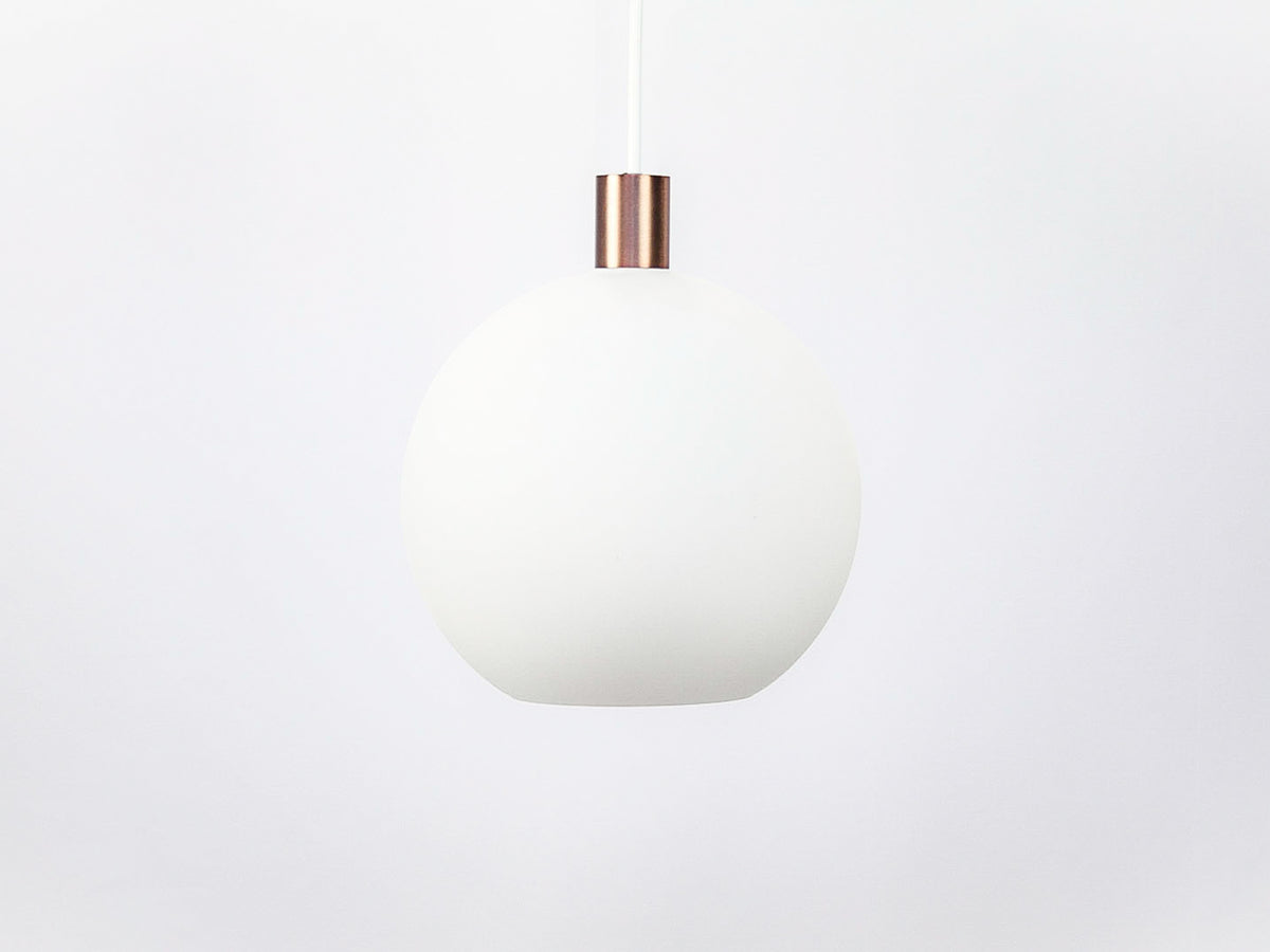 Apothecary 30cm Round Opal Glass Fergus Pendant