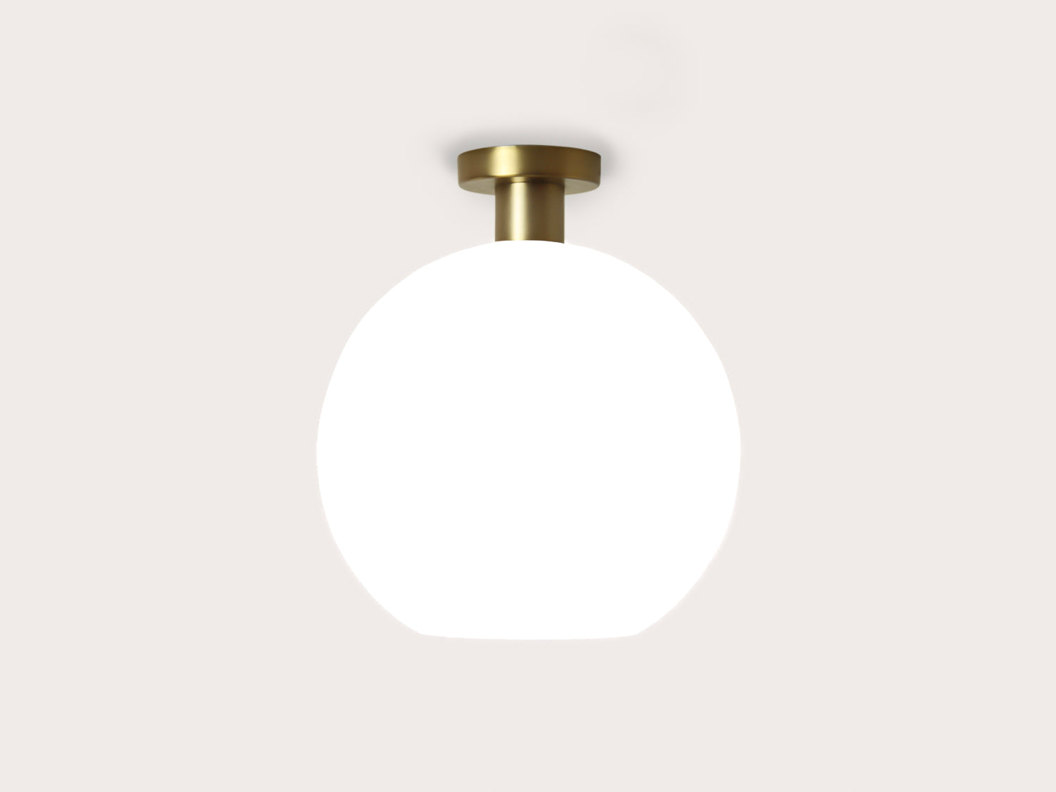 Fixed Fergus with Apothecary 30cm Opal Round Glass Shade