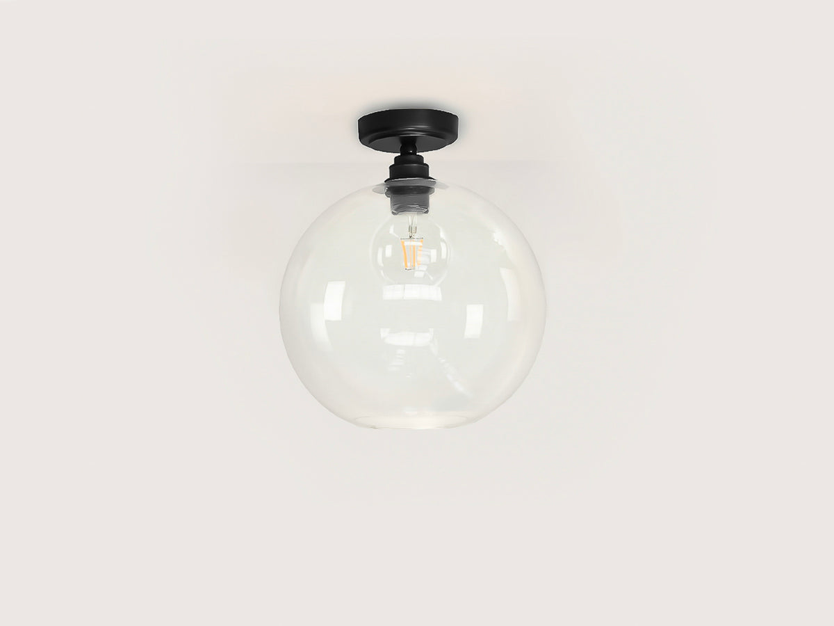 Fixed Arthur with Apothecary 30cm Round Glass Shade