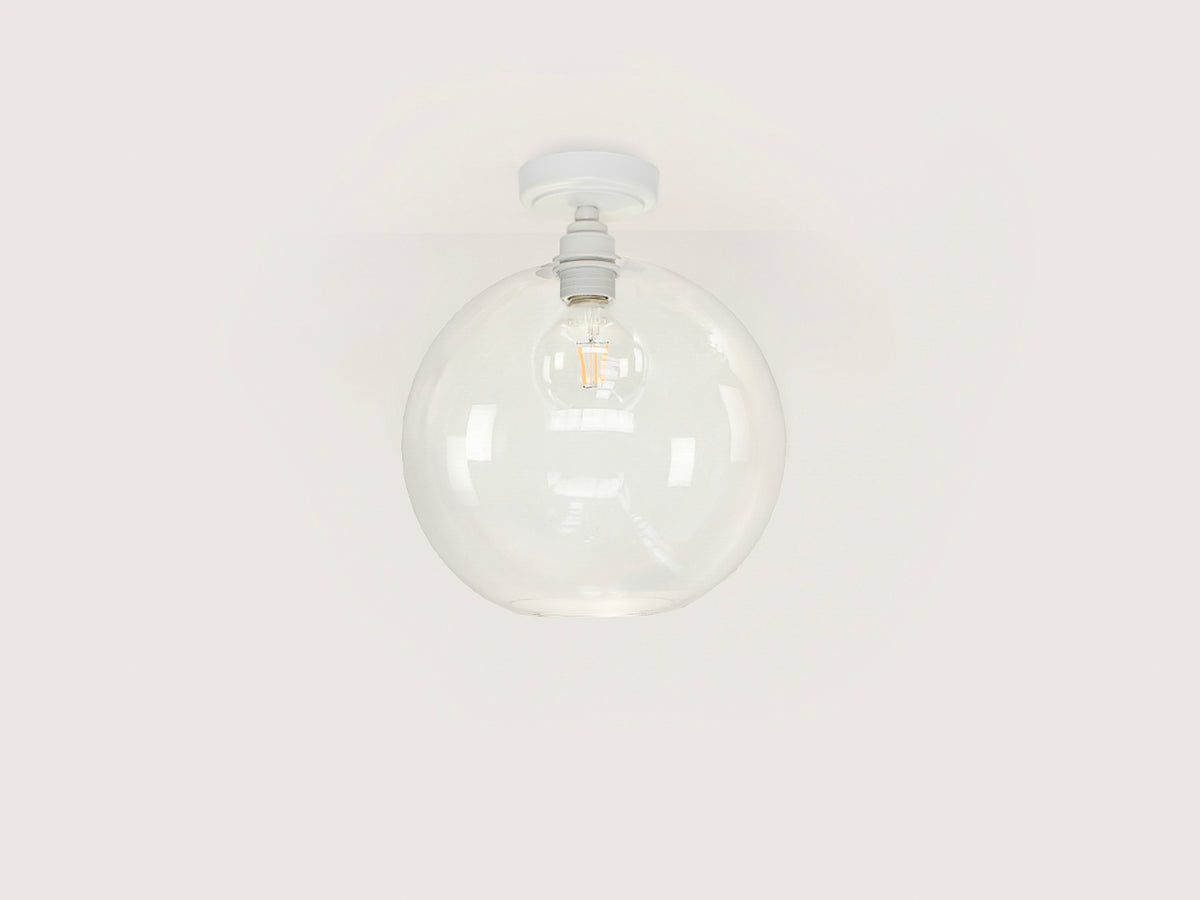 Fixed Arthur with Apothecary 30cm Round Glass Shade