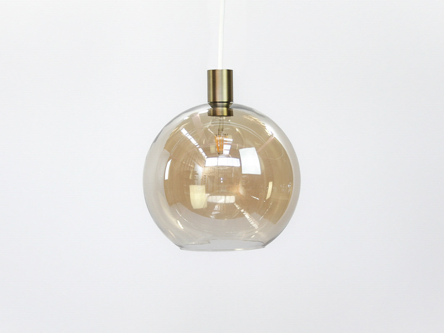 Apothecary 30cm Round Glass Fergus Pendant