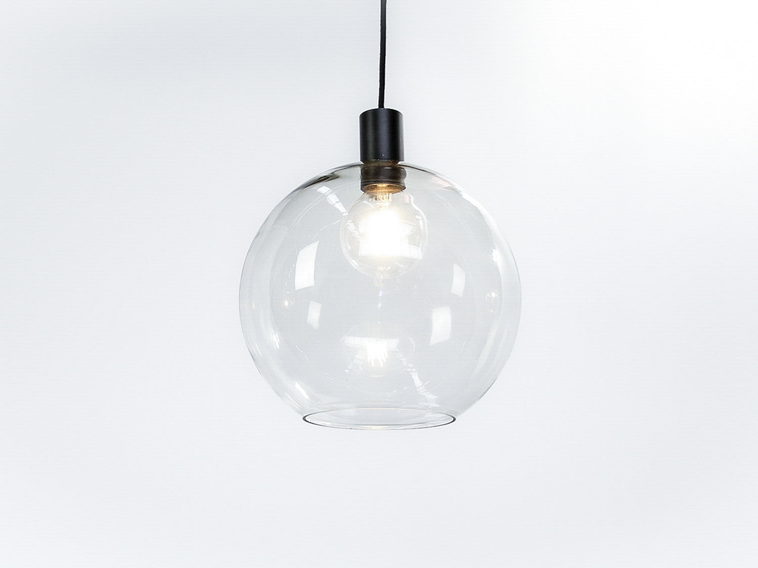 Apothecary 30cm Round Glass Fergus Pendant