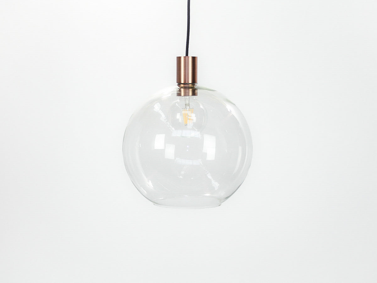 Apothecary 30cm Round Glass Fergus Pendant
