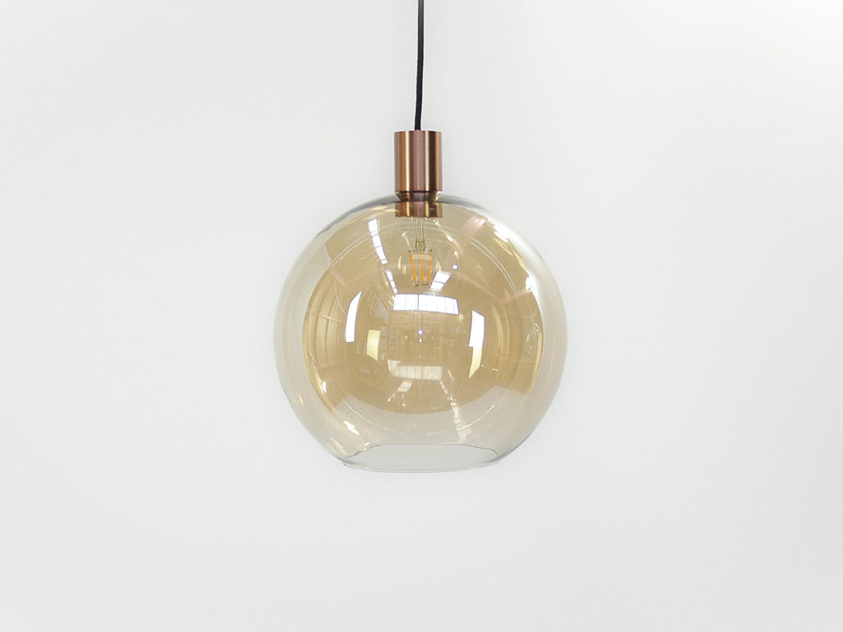 Apothecary 30cm Round Glass Fergus Pendant