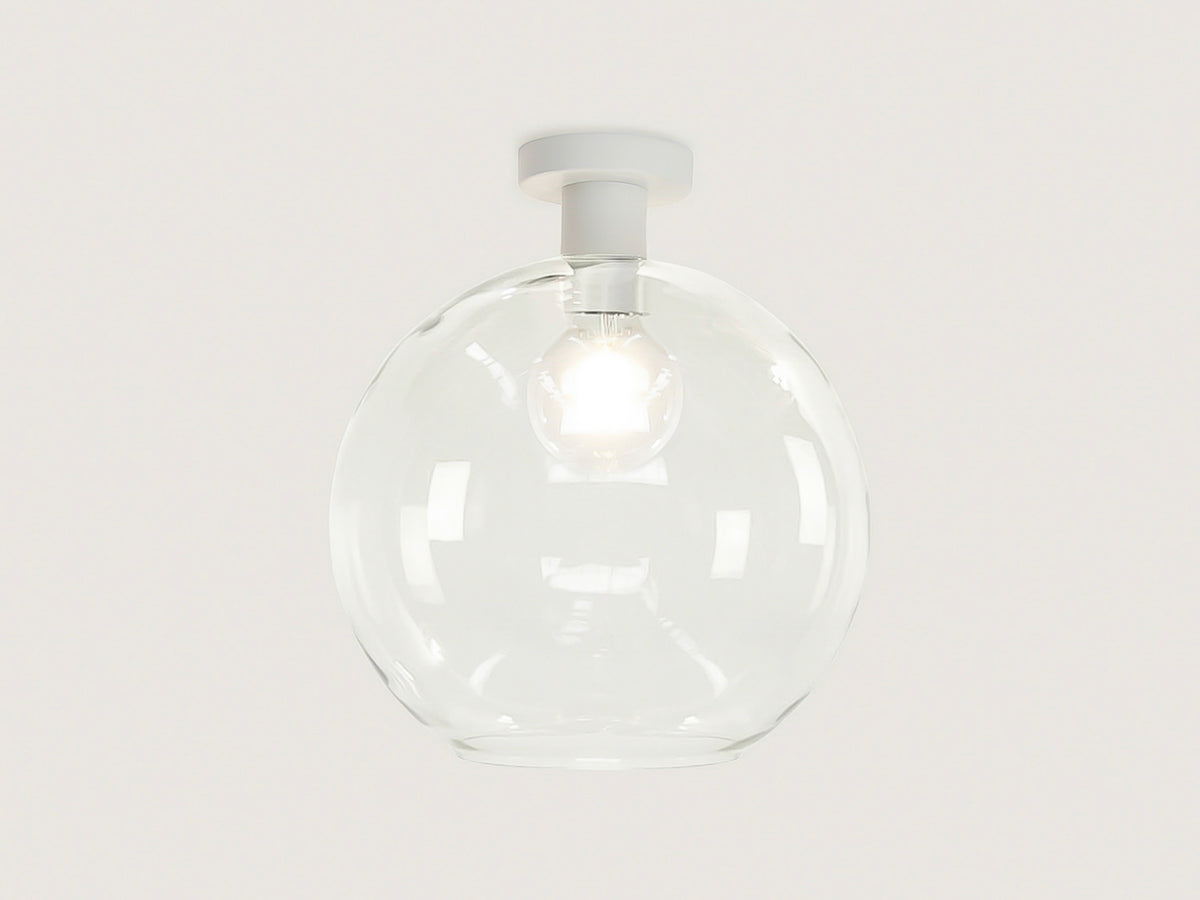 Fixed Fergus with Apothecary 30cm Round Glass Shade