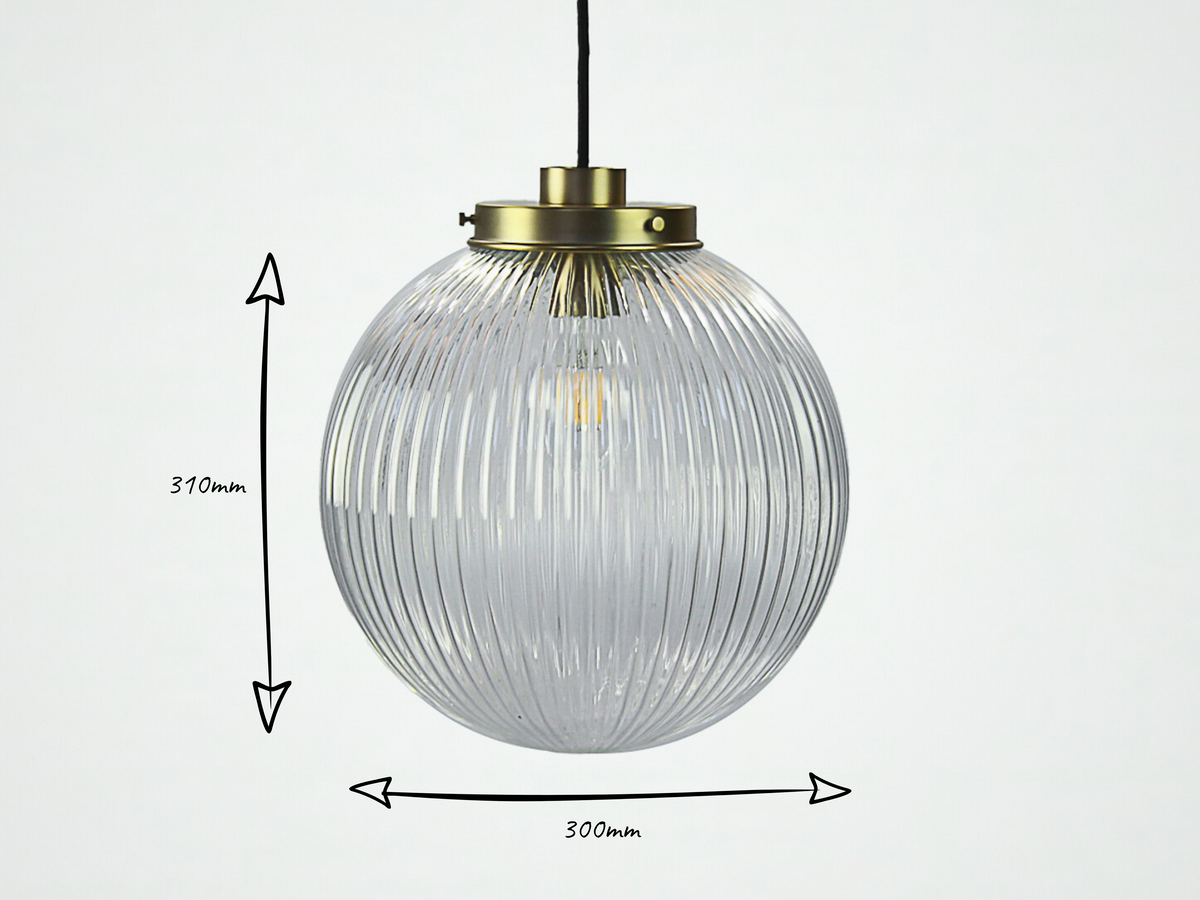 Alfie 30cm Glass Pendant