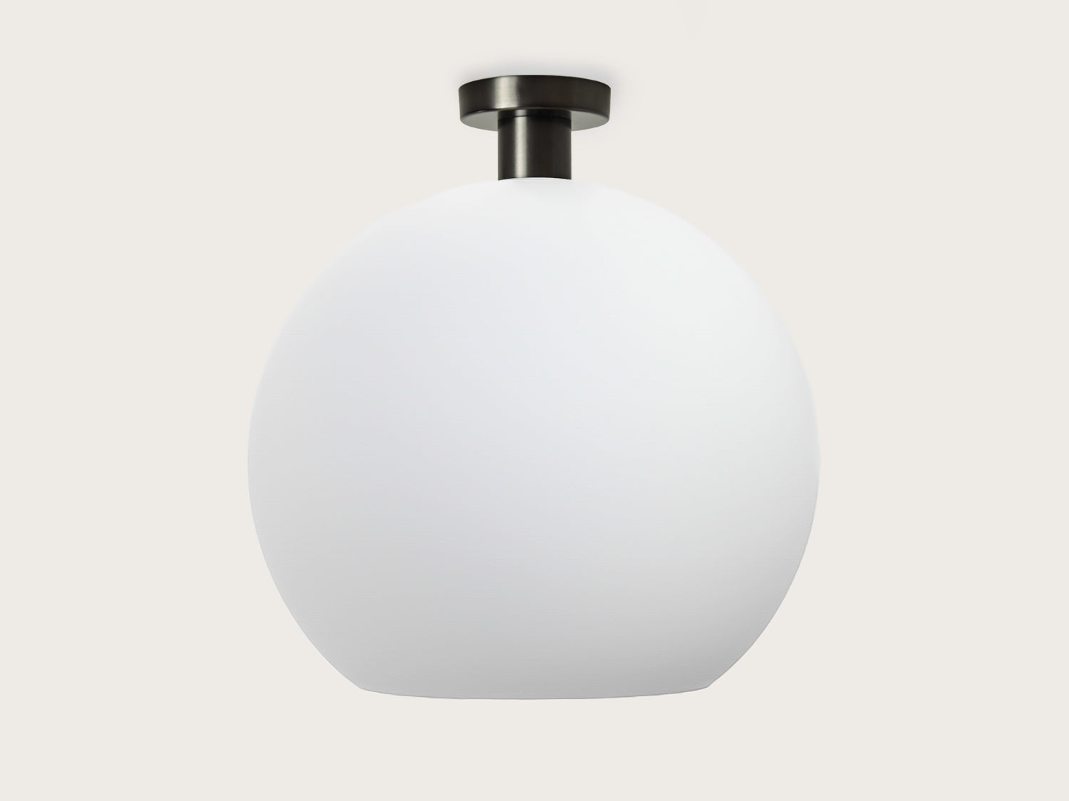 Fixed Fergus with Apothecary 40cm Opal Round Glass Shade