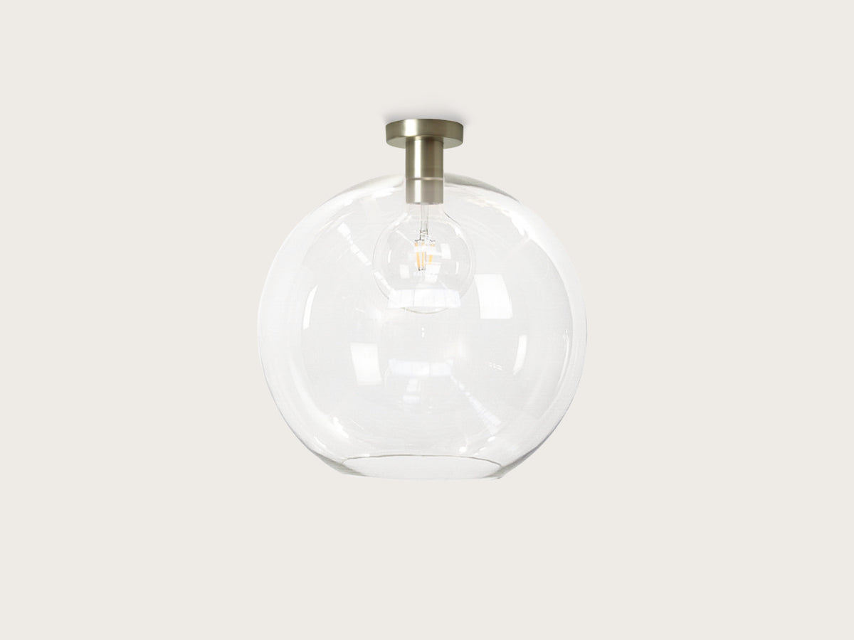 Fixed Fergus with Apothecary 40cm Round Glass Shade