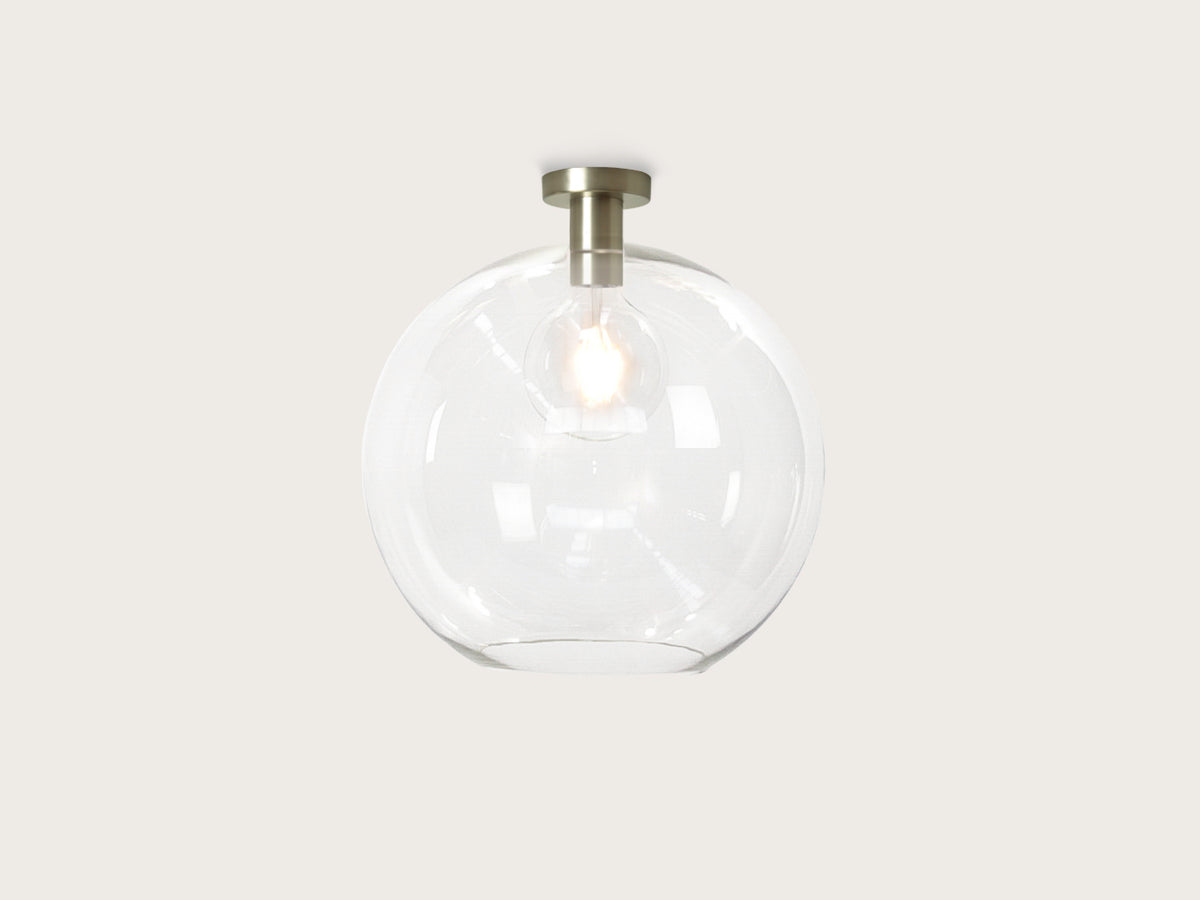 Fixed Fergus with Apothecary 40cm Round Glass Shade