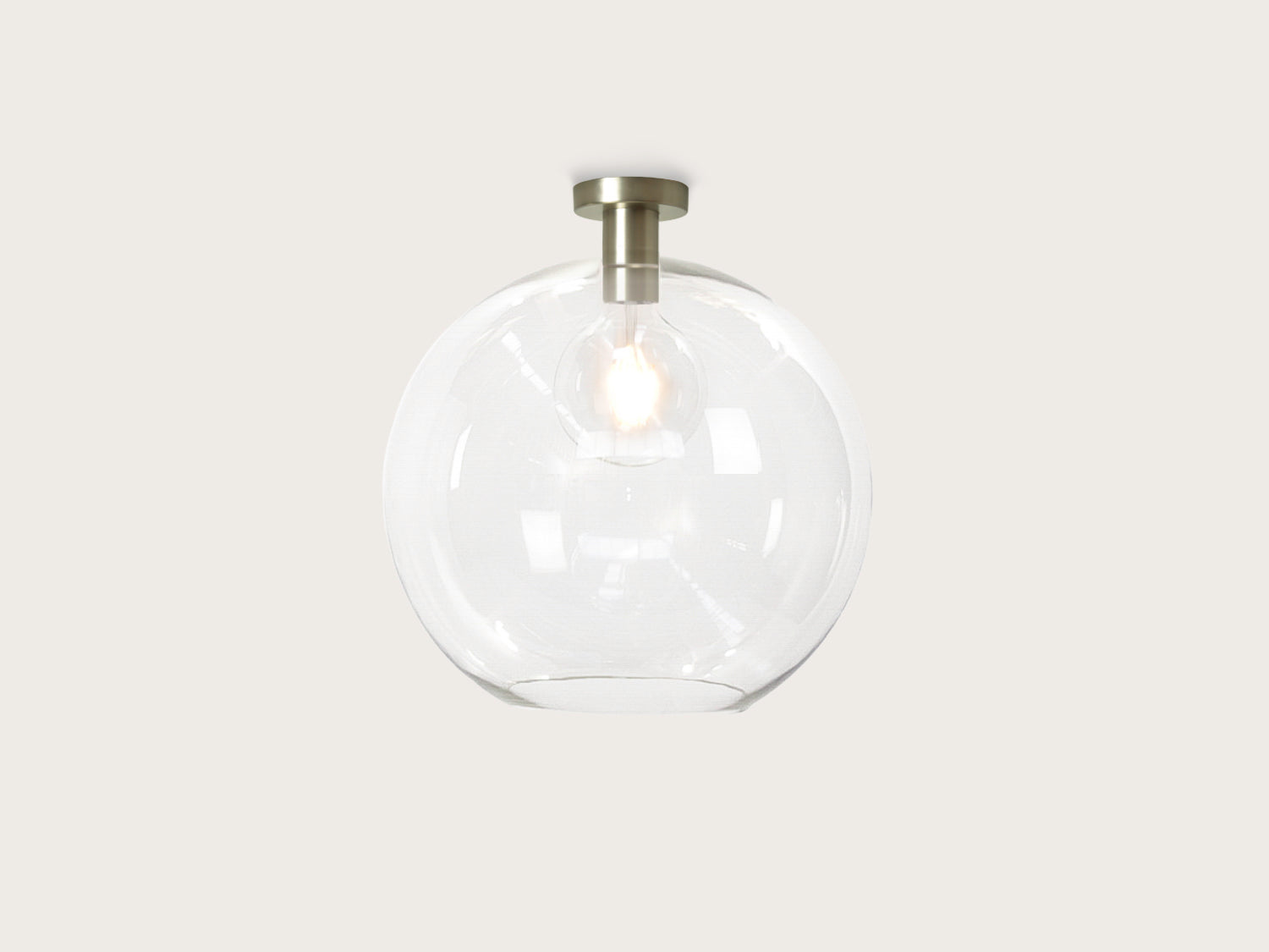 Fixed Fergus with Apothecary 40cm Round Glass Shade