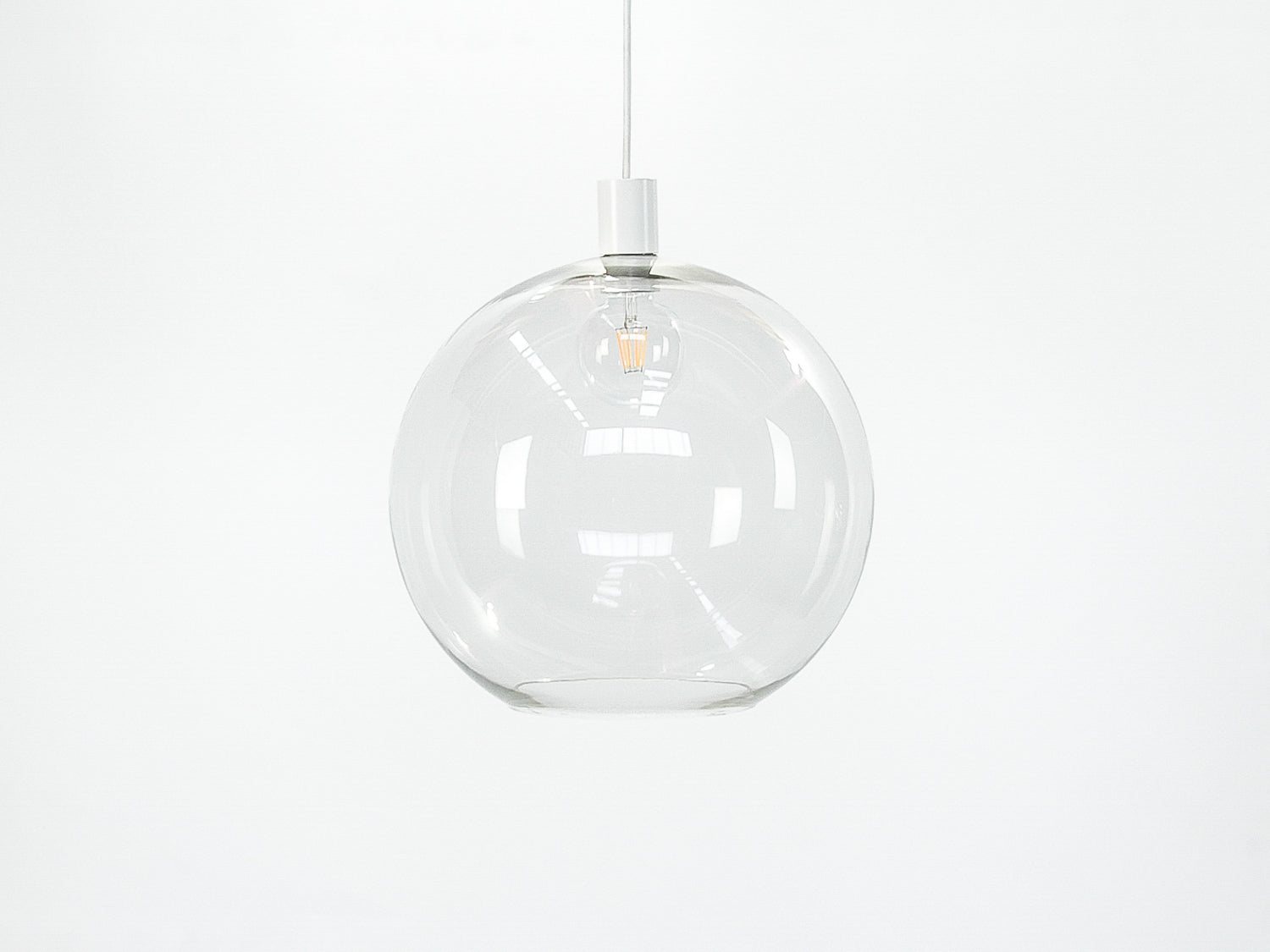 Apothecary 40cm Round Glass Fergus Pendant