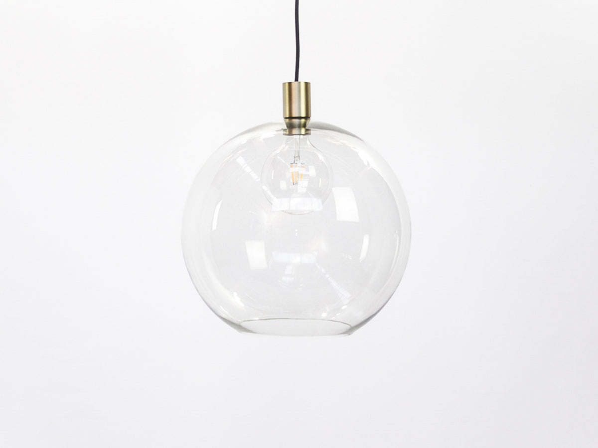 Apothecary 40cm Round Glass Fergus Pendant