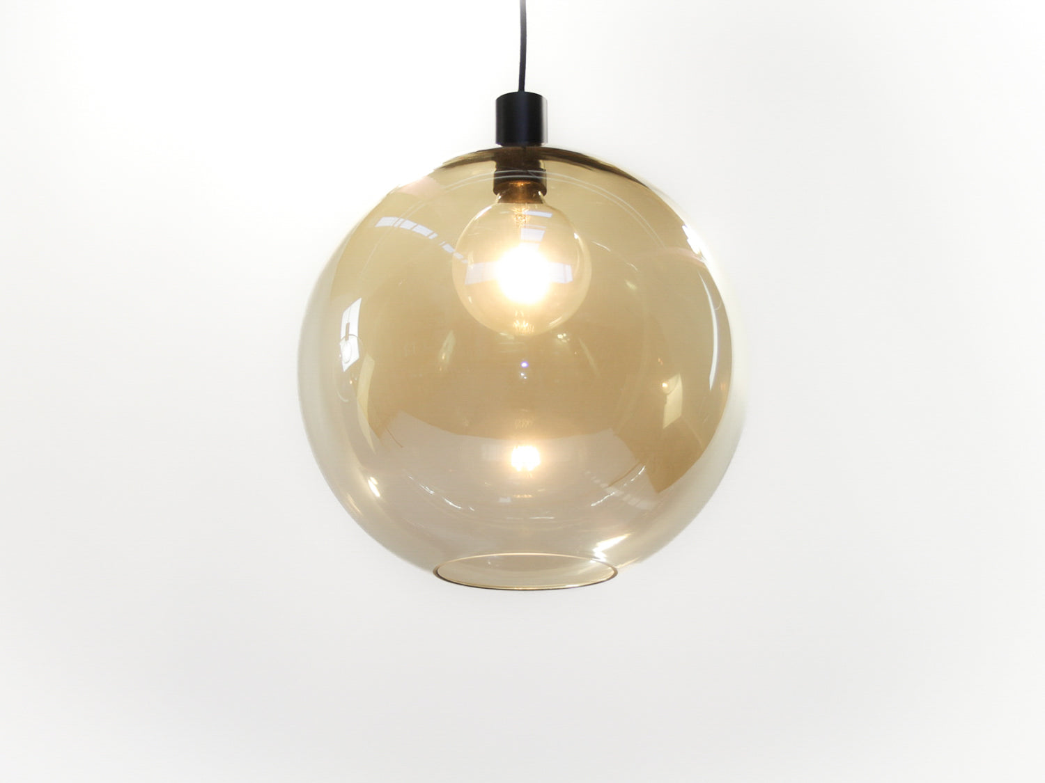 Apothecary 40cm Round Glass Fergus Pendant