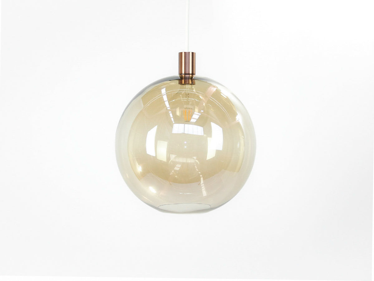 Apothecary 40cm Round Glass Fergus Pendant