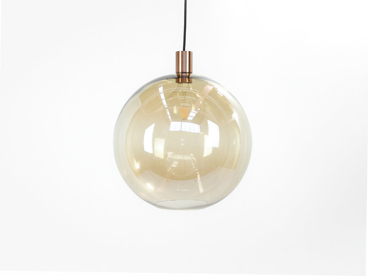 Apothecary 40cm Round Glass Fergus Pendant
