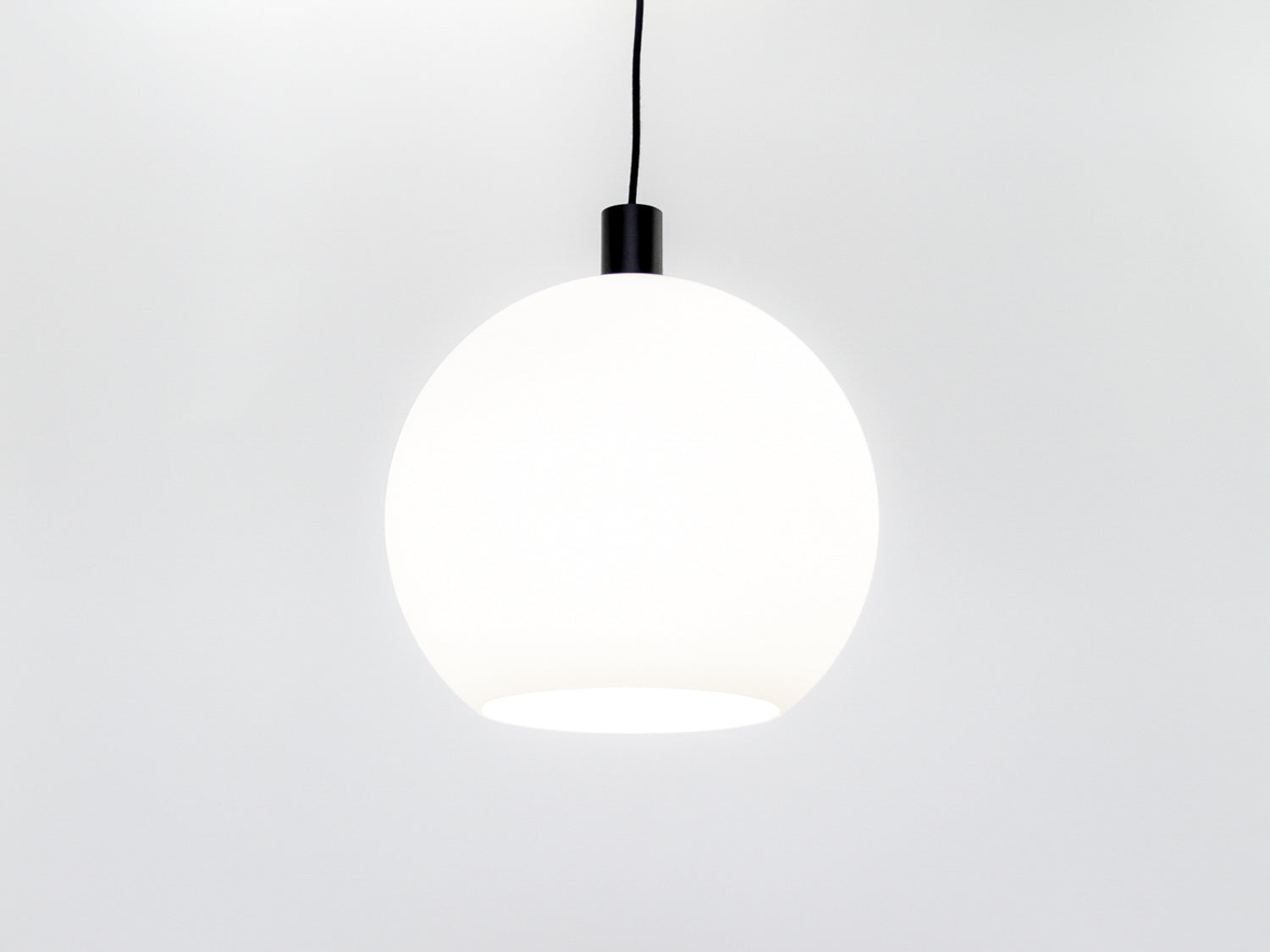 Apothecary 40cm Round Opal Glass Fergus Pendant