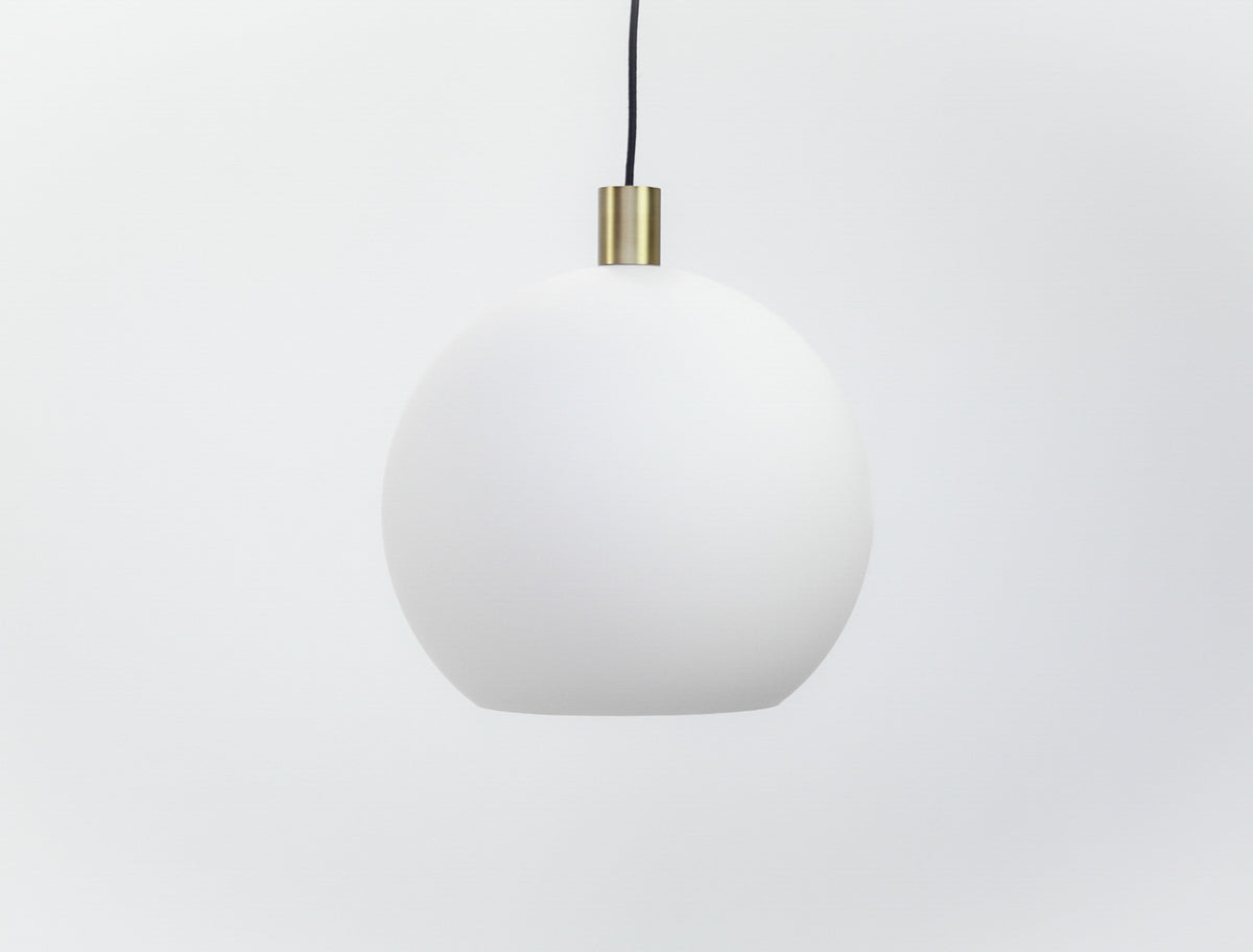 Apothecary 40cm Round Opal Glass Fergus Pendant