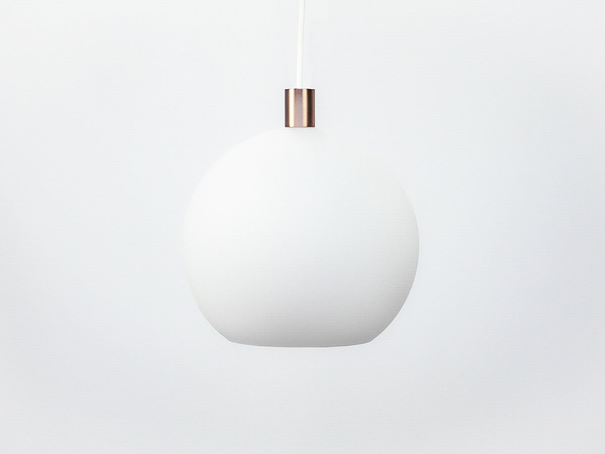 Apothecary 40cm Round Opal Glass Fergus Pendant