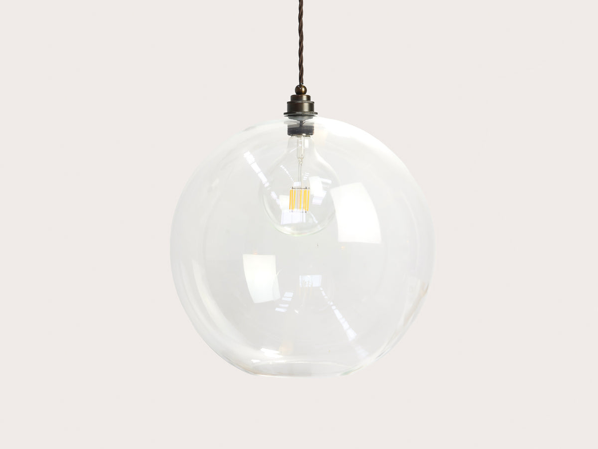 40cm Apothecary Round Glass Arthur Pendant