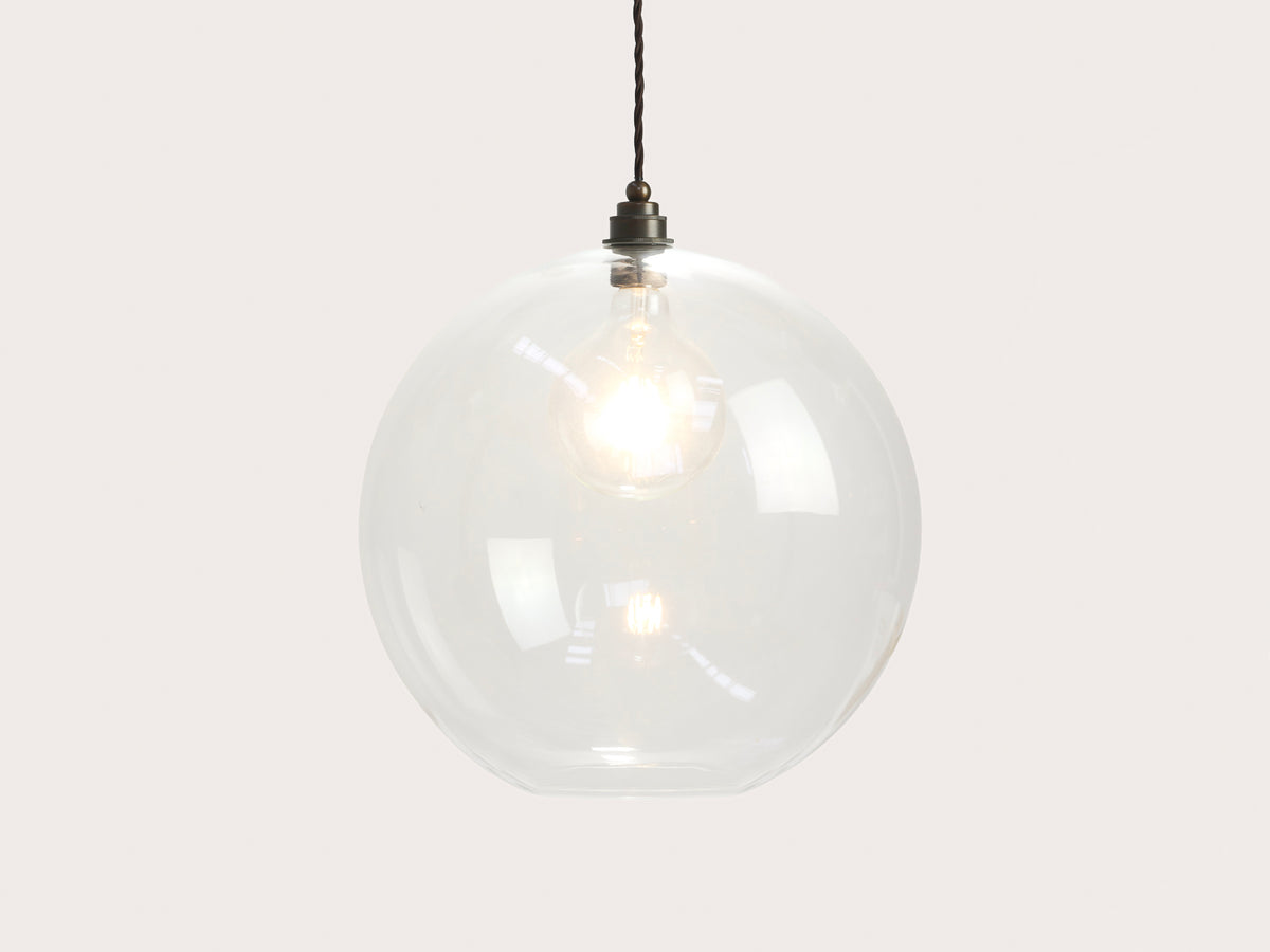 40cm Apothecary Round Glass Arthur Pendant