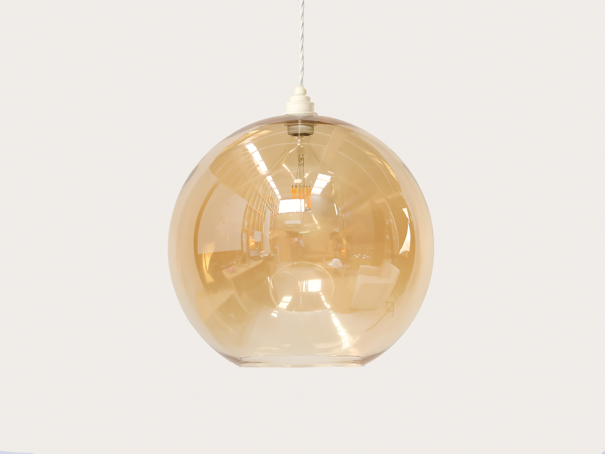 40cm Apothecary Round Glass Arthur Pendant