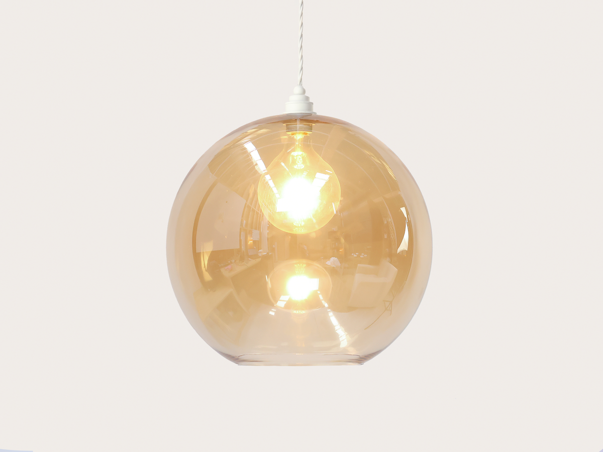 40cm Apothecary Round Glass Arthur Pendant
