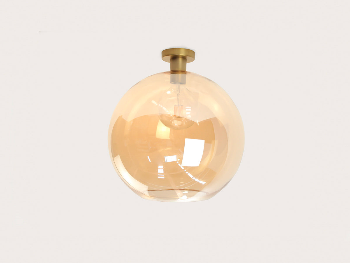 Fixed Fergus with Apothecary 40cm Round Glass Shade