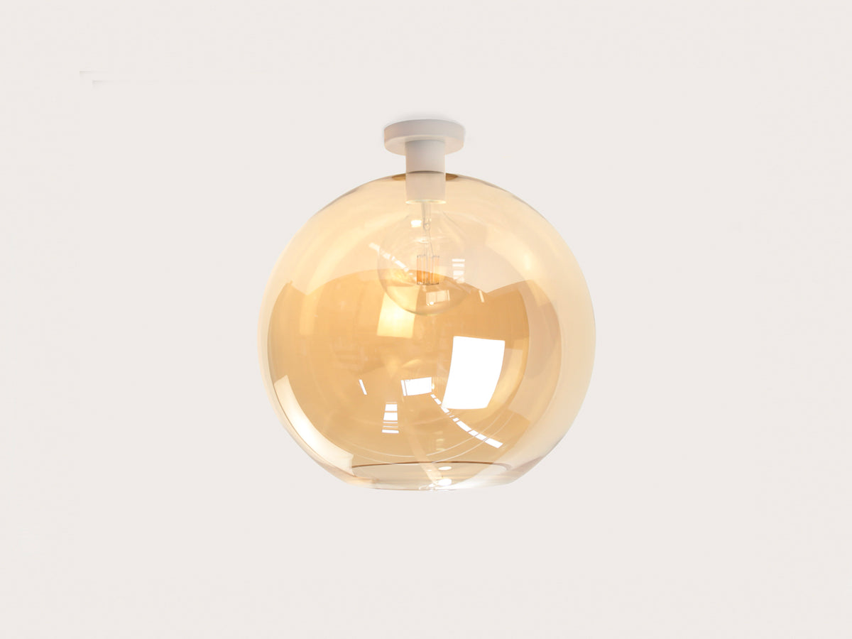 Fixed Fergus with Apothecary 40cm Round Glass Shade