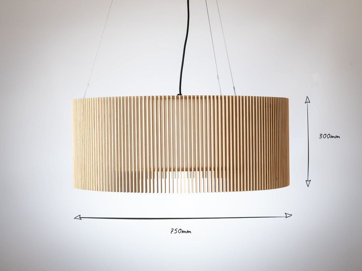 iO 750mm x 300mm Drum Pendant