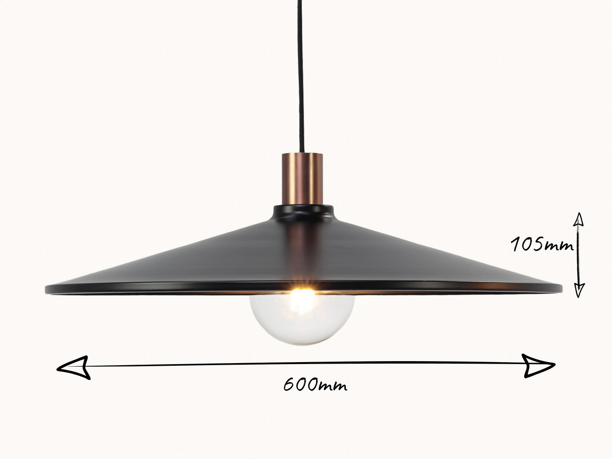 60cm Metal Shade Fergus Pendant
