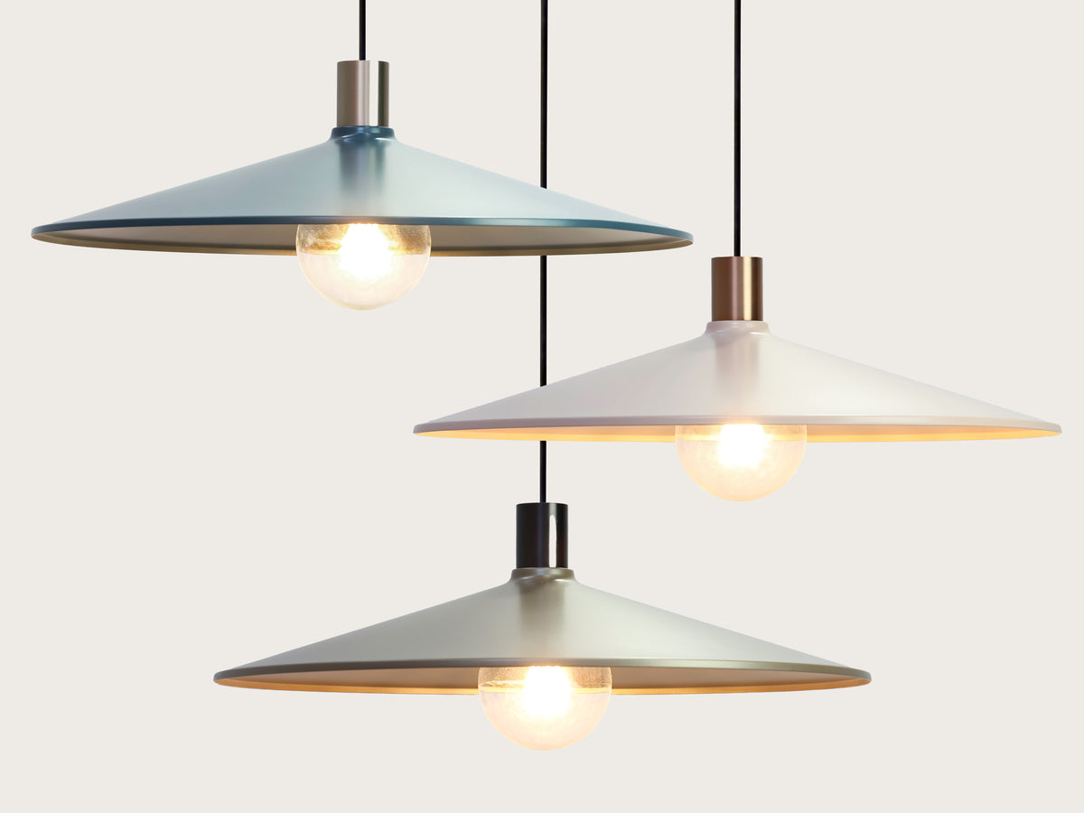 Coloured 60cm Metal Shade Fergus Pendant - LIMITED EDITION