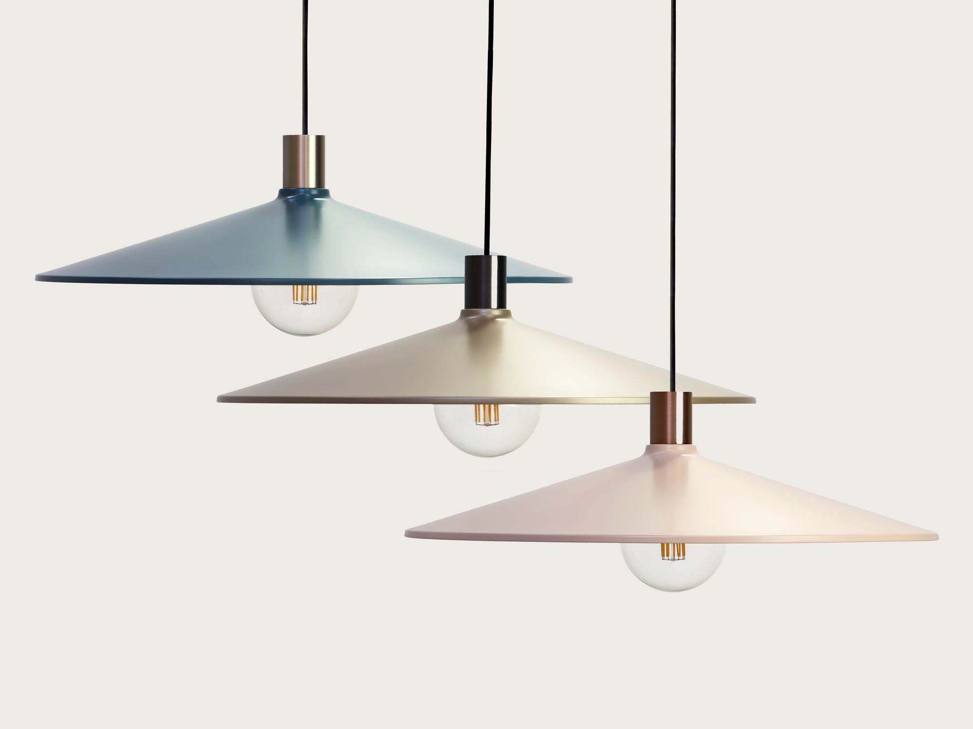 Coloured 60cm Metal Shade Fergus Pendant - LIMITED EDITION