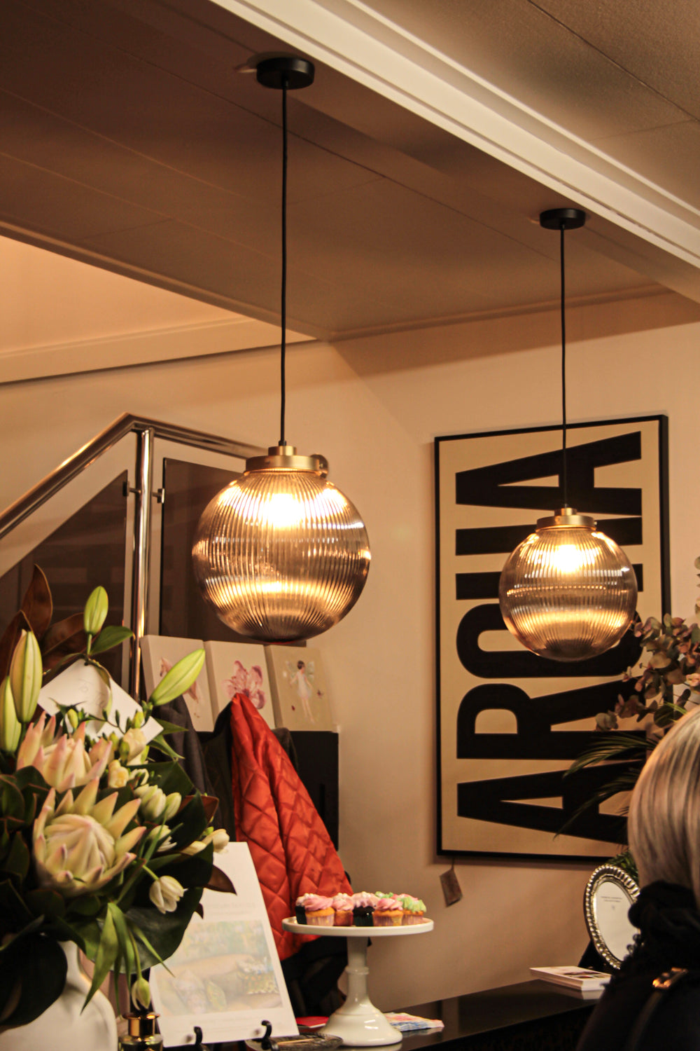 Alfie 30cm Glass Arthur Pendant