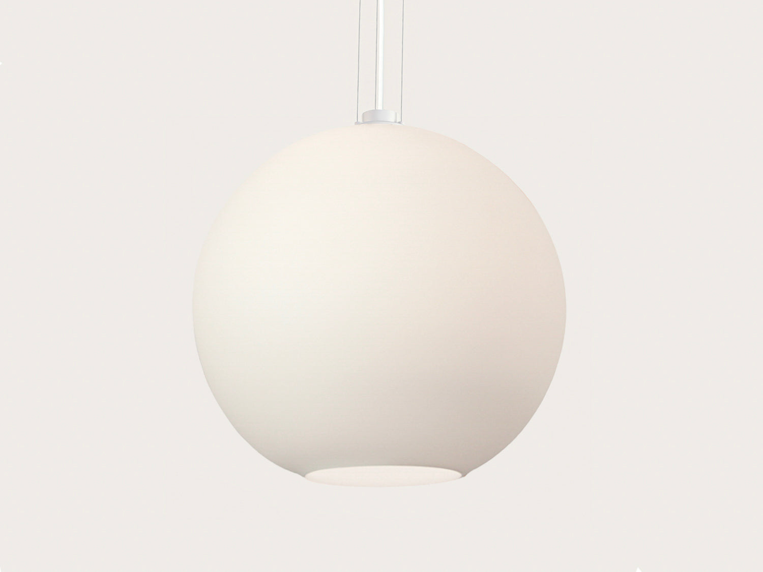 Apothecary 50cm Round Opal Glass Wire Suspension Pendant