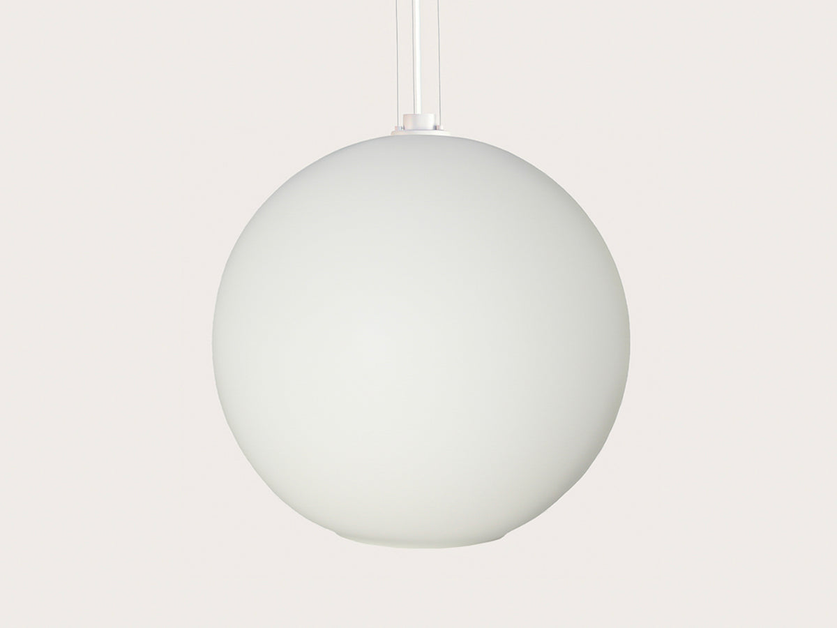 Apothecary 50cm Round Opal Glass Wire Suspension Pendant