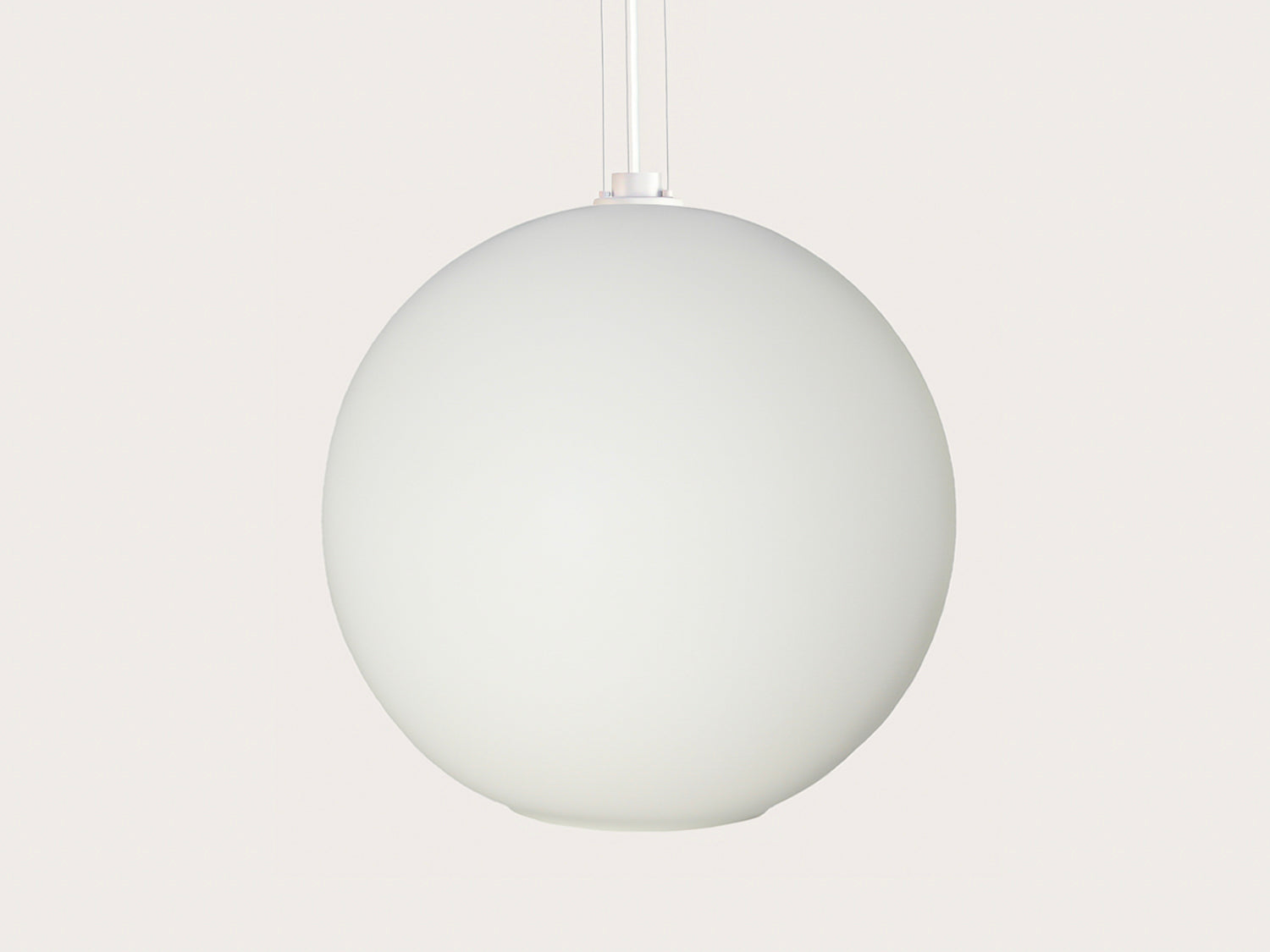 Apothecary 50cm Round Opal Glass Wire Suspension Pendant