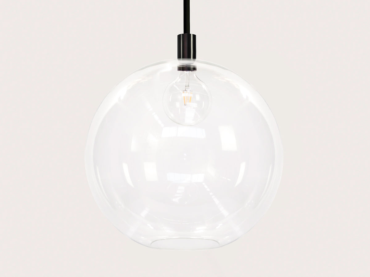 Apothecary 50cm Round Glass Fergus Rodded Pendant