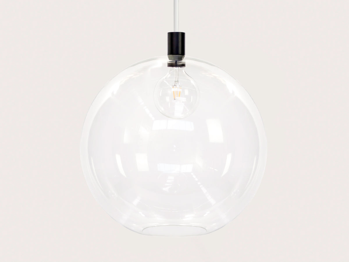 Apothecary 50cm Round Glass Fergus Rodded Pendant
