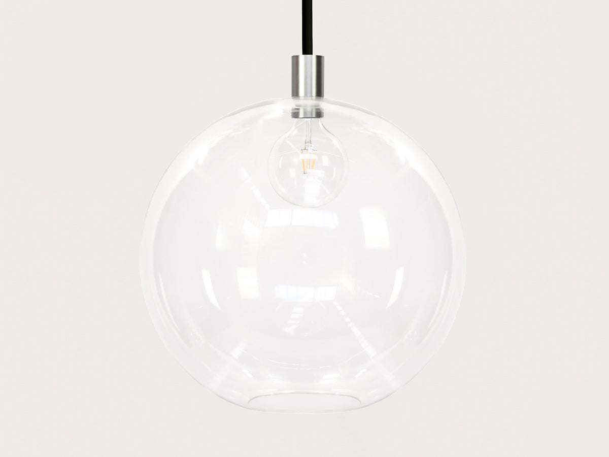 Apothecary 50cm Round Glass Fergus Rodded Pendant