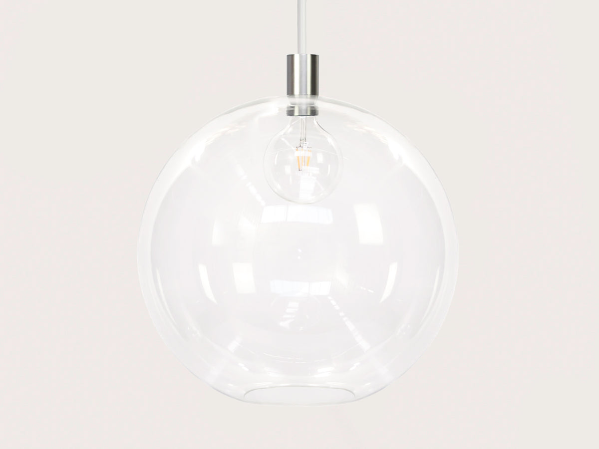 Apothecary 50cm Round Glass Fergus Rodded Pendant