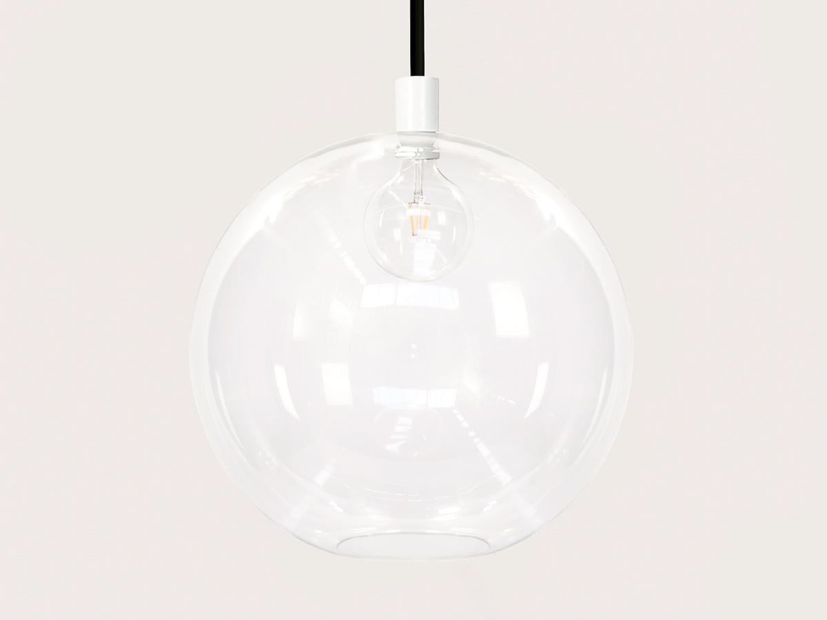 Apothecary 50cm Round Glass Fergus Rodded Pendant