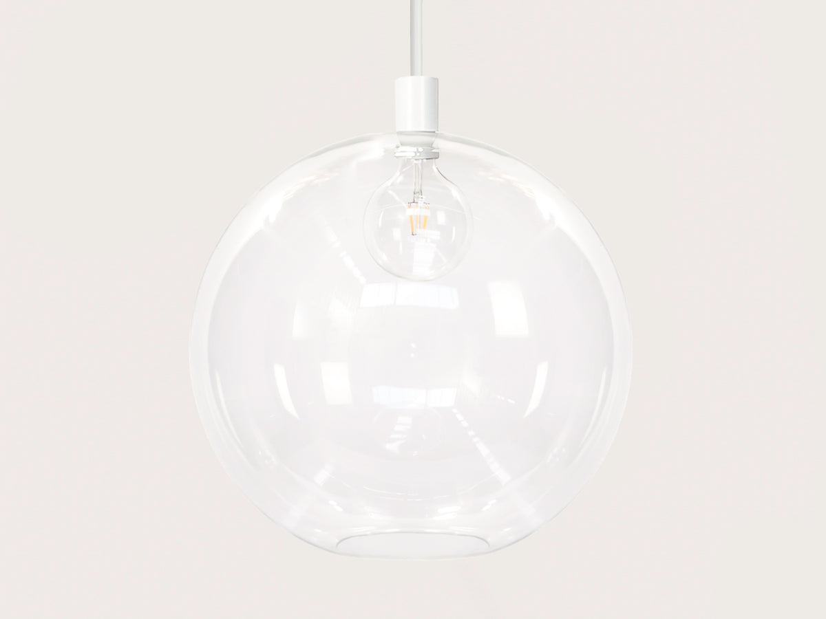 Apothecary 50cm Round Glass Fergus Rodded Pendant