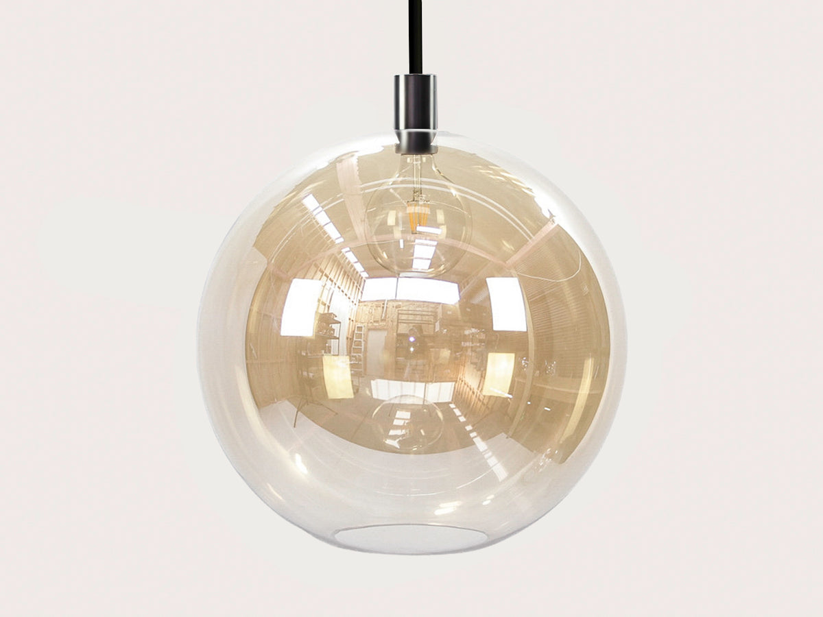 Apothecary 50cm Round Glass Fergus Rodded Pendant