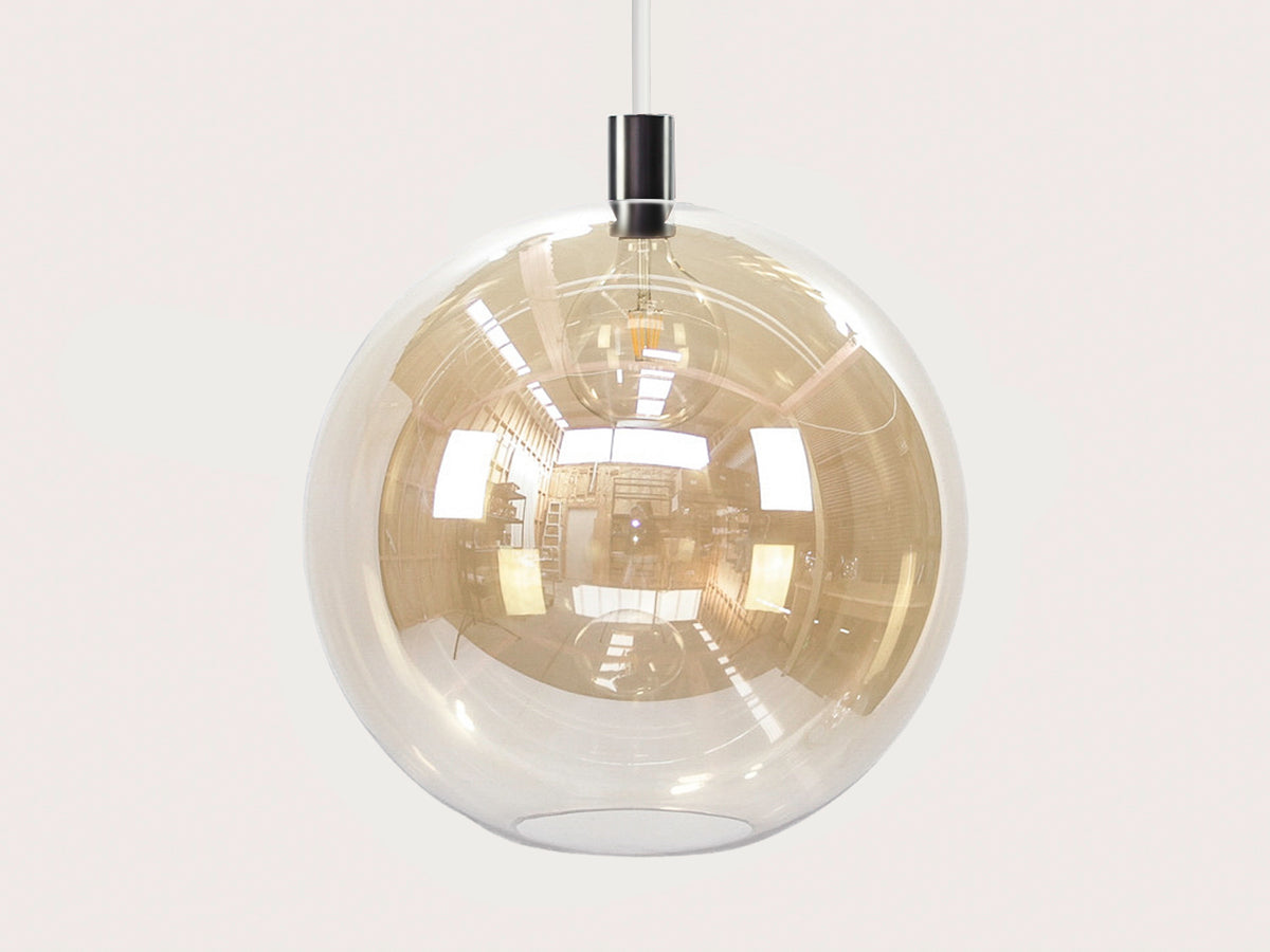 Apothecary 50cm Round Glass Fergus Rodded Pendant