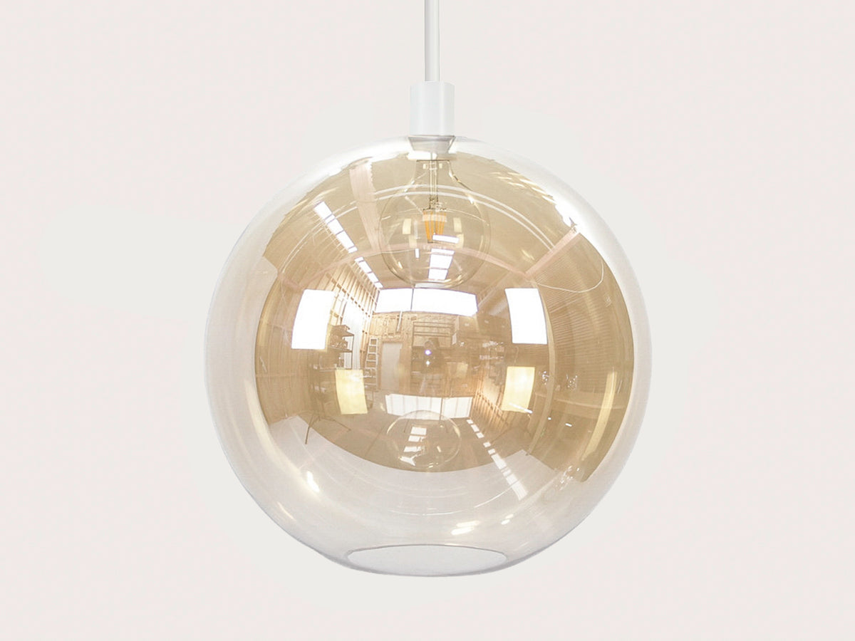 Apothecary 50cm Round Glass Fergus Rodded Pendant